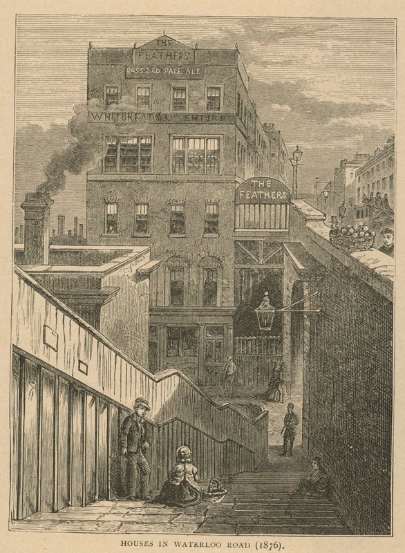 Domy przy Waterloo Road, 1876 autorstwa English School
