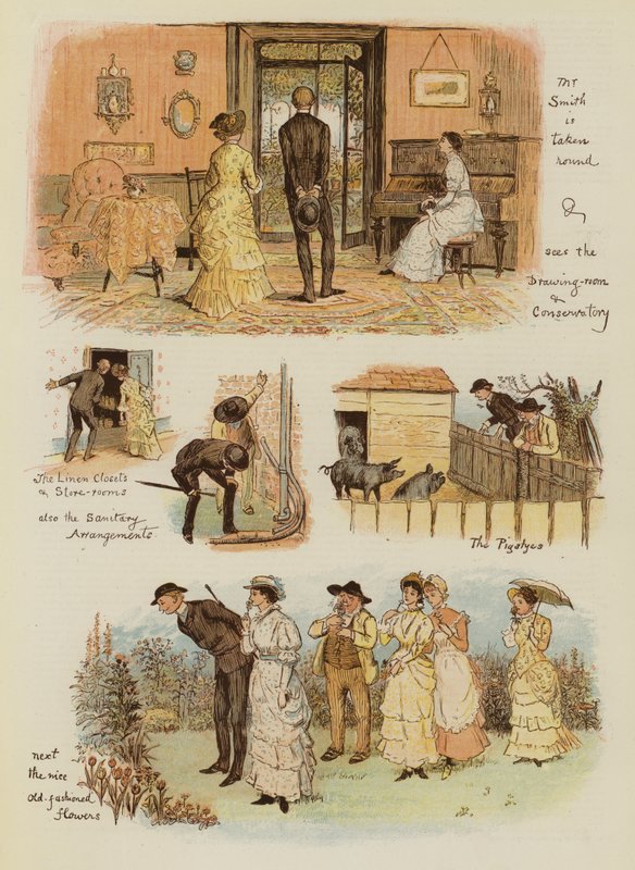 Jak Tankerville Smith wziął wiejski domek (chromolitho) autorstwa English School