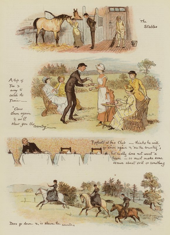 Jak Tankerville Smith wziął wiejską chatę (chromolitografia) autorstwa English School
