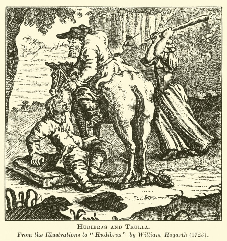 Hudibras i Trulla autorstwa English School