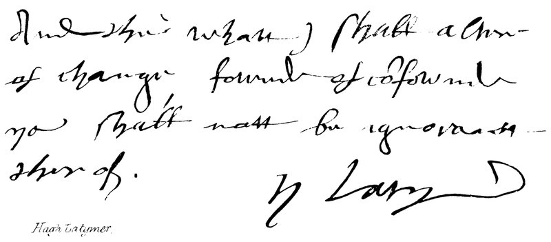 Hugh Latymer autorstwa English School