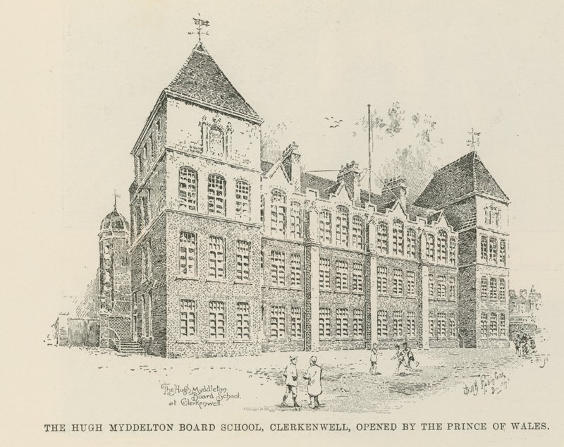 Hugh Myddelton Board School autorstwa English School