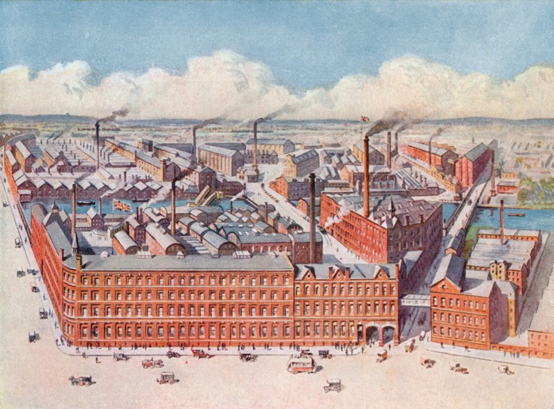 Manufaktura ciastek Huntley & Palmers, Reading, Anglia autorstwa English School