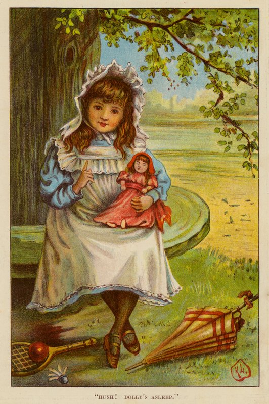 „Cicho! Dolly śpi” (kolor lito) autorstwa English School