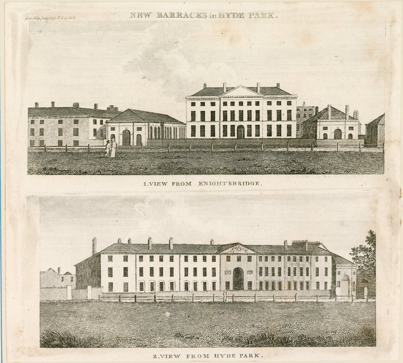 Hyde Park Barracks, Londyn autorstwa English School