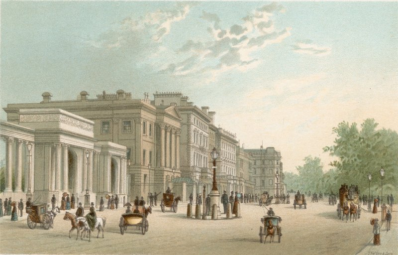 Hyde Park Corner - Piccadilly? autorstwa English School