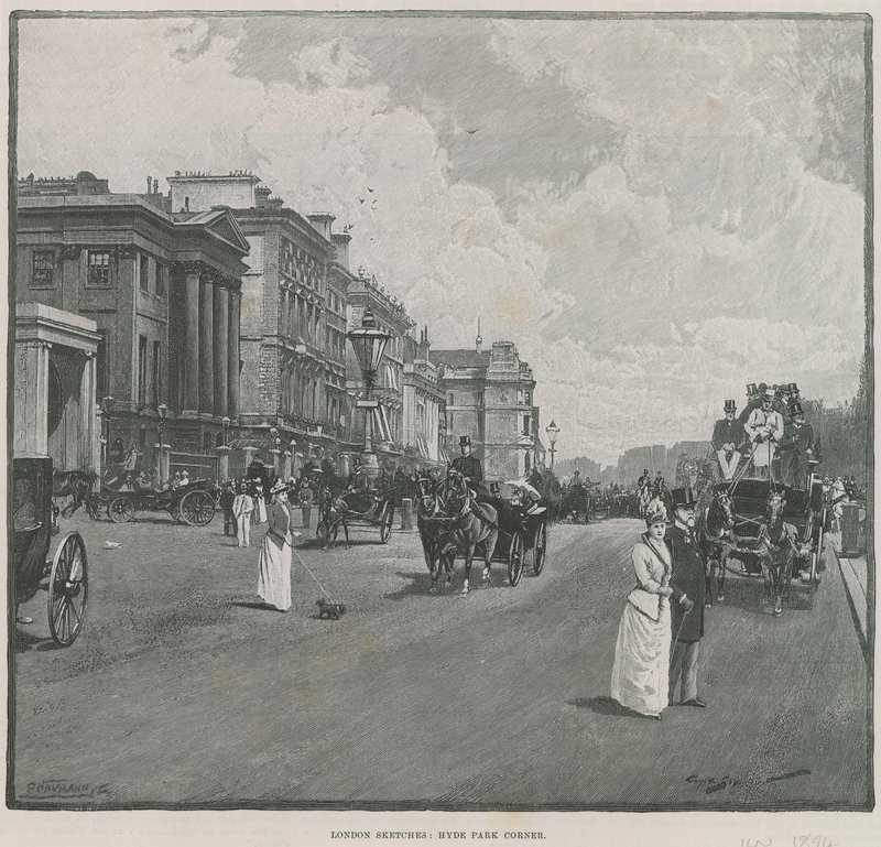 Hyde Park Corner, Londyn autorstwa English School