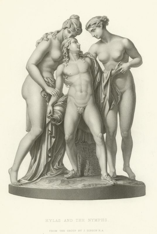 Hylas i nimfy autorstwa English School