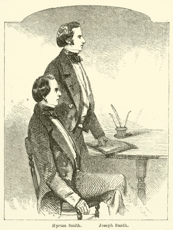 Hyrum Smith, Józef Smith (rycina) autorstwa English School