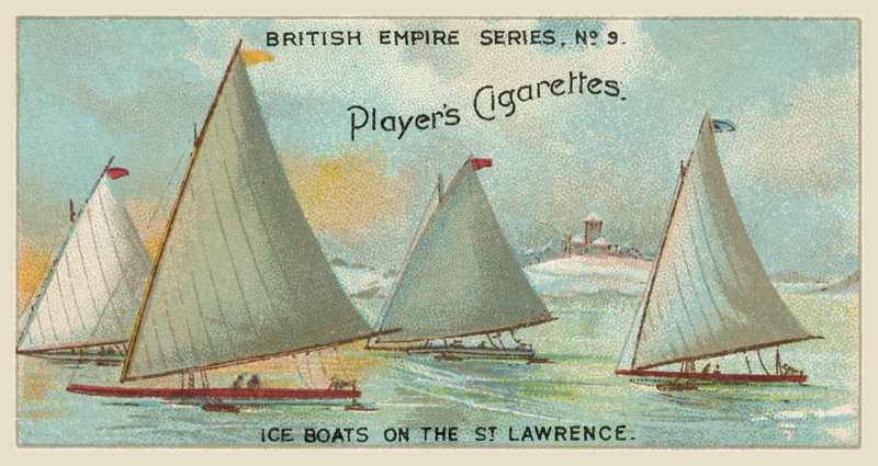 Łodzie lodowe na St Lawrence (chromolitho) autorstwa English School