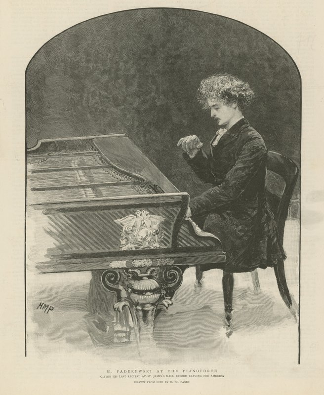 Ignacy Jan Paderewski autorstwa English School