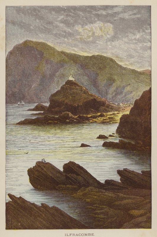 Ilfracombe (kolorowy grawerunek) autorstwa English School