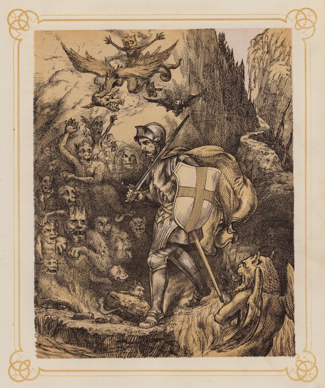 Ilustracja do książki Bunyana "Pilgrim