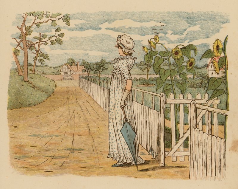 Ilustracja do filmu "Marzenia, tańce i rozczarowania" (kolorowa litografia) autorstwa English School