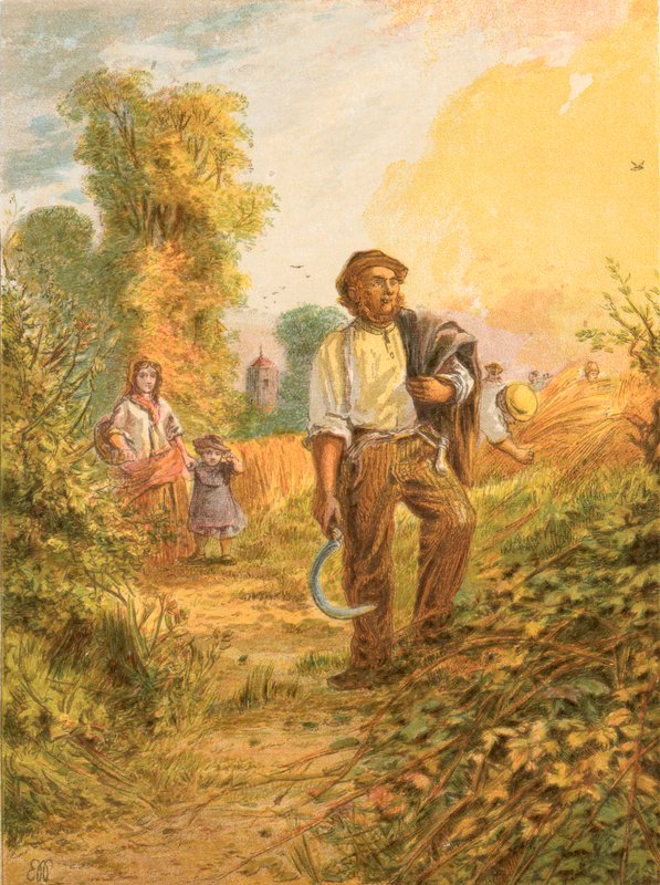 Ilustracja do Elegii Graya autorstwa English School