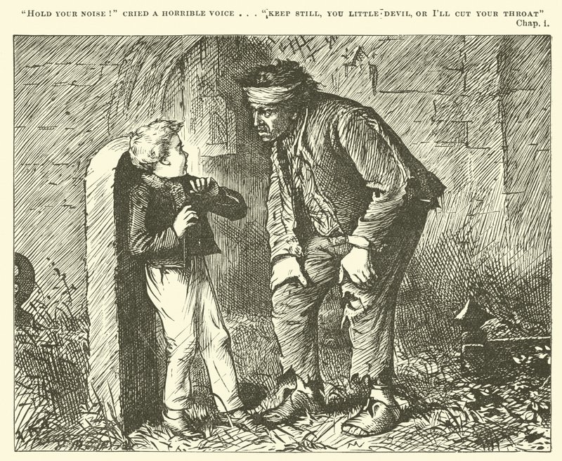 Ilustracja do wielkich oczekiwań (grawerowanie) autorstwa English School