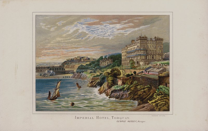 Ilustracja do przewodnika po Torquay autorstwa English School