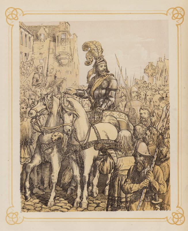 Ilustracja do Świętej wojny Johna Bunyana (litografia) autorstwa English School