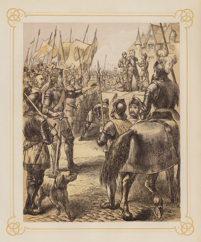 Ilustracja do Świętej wojny Johna Bunyana (litografia) autorstwa English School