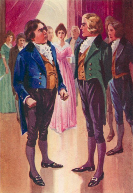 Ilustracja do Johna Halifaxa Gentleman autorstwa Dinah Maria Mulock (kolor lito) autorstwa English School