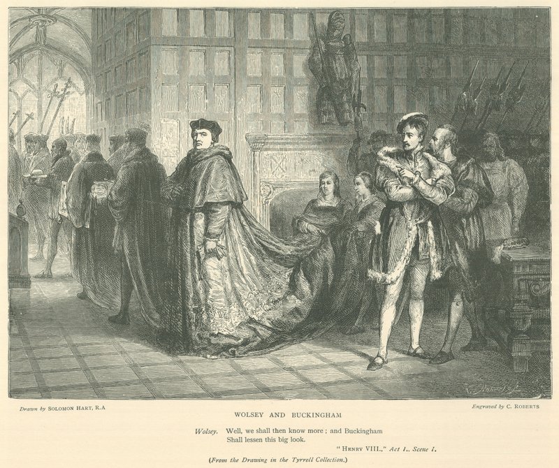 Ilustracja do króla Henryka VIII autorstwa English School