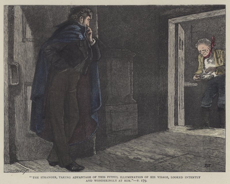 Ilustracja do Małej Dorrit (kolorowy grawerunek) autorstwa English School
