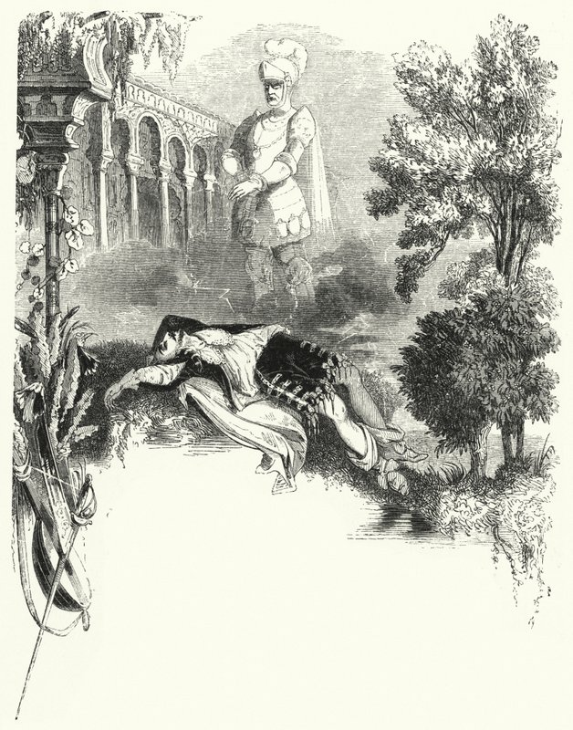 Ilustracja do opery Mozarta Don Giovanni (grafika) autorstwa English School