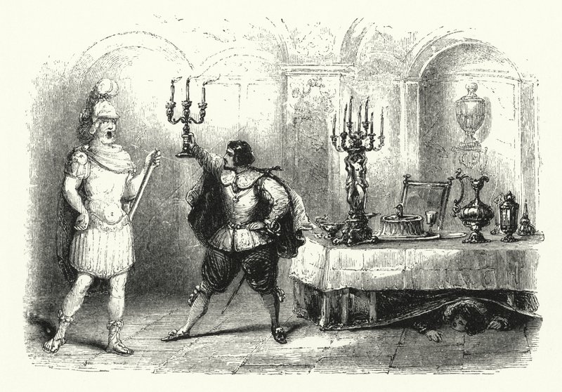 Ilustracja do opery Mozarta Don Giovanni (grafika) autorstwa English School