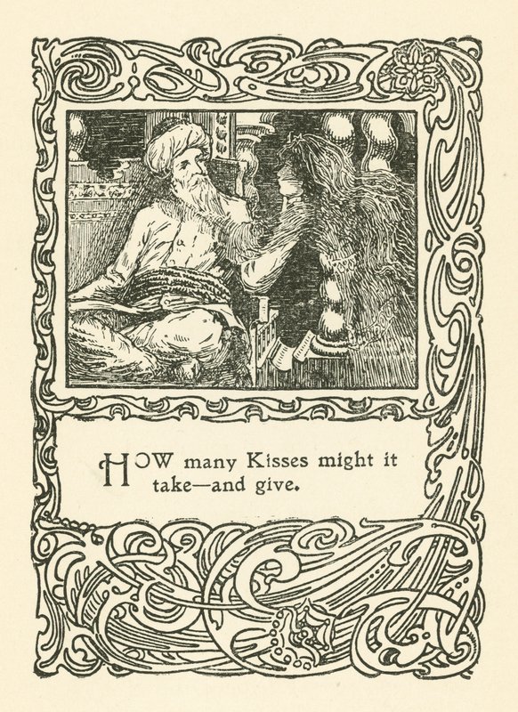 Ilustracja do Rubaiyata Omara Khayyama (litografia) autorstwa English School
