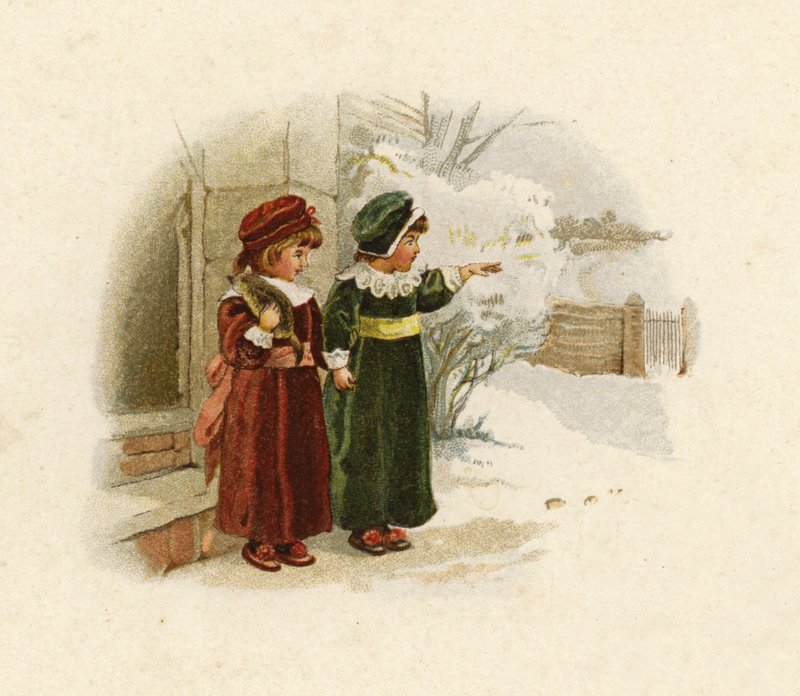 Ilustracja na przyjście Świętego Mikołaja autorstwa English School
