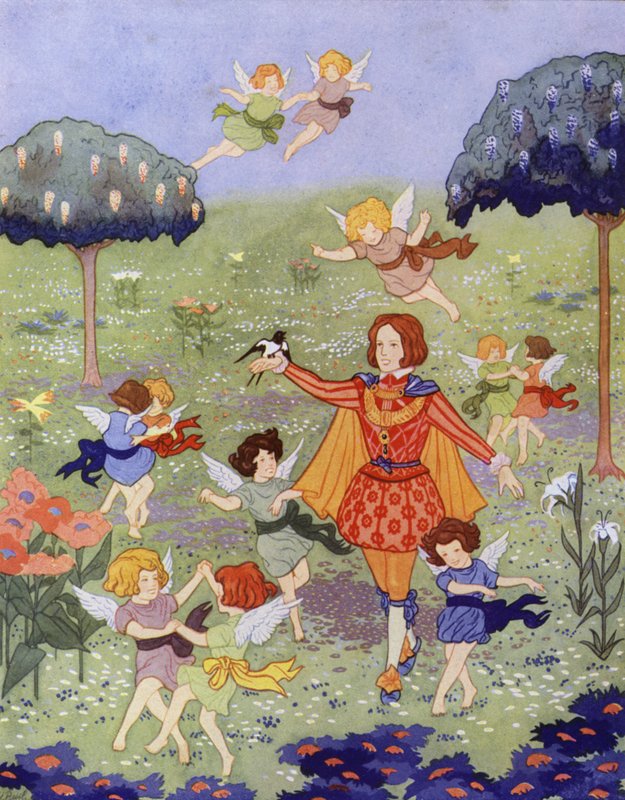 Ilustracja do „Szczęśliwego księcia” Oscara Wilde
