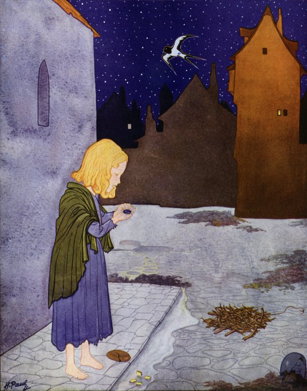 Ilustracja do Szczęśliwego księcia Oscara Wilde
