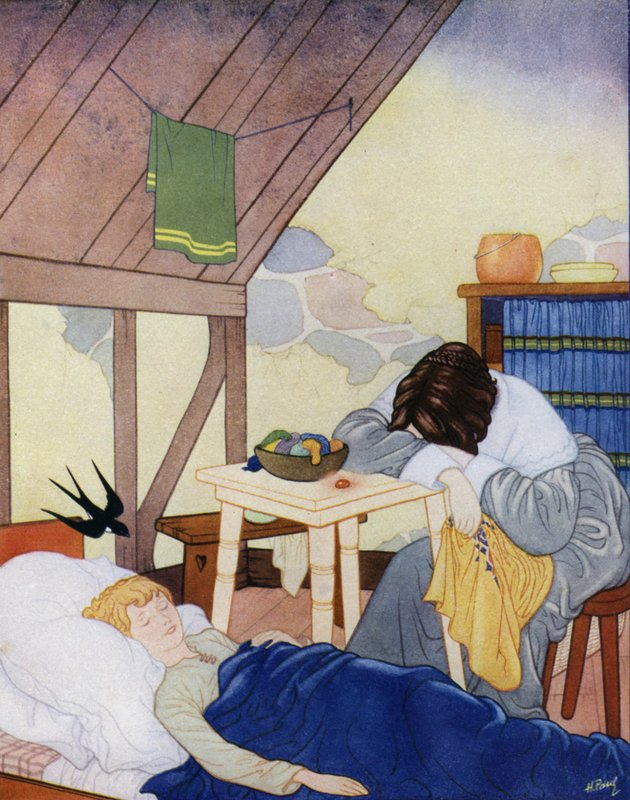 Ilustracja do Szczęśliwego księcia Oscara Wilde