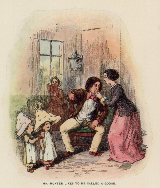 Ilustracja do Historii Pendennis autorstwa Thackeraya autorstwa English School