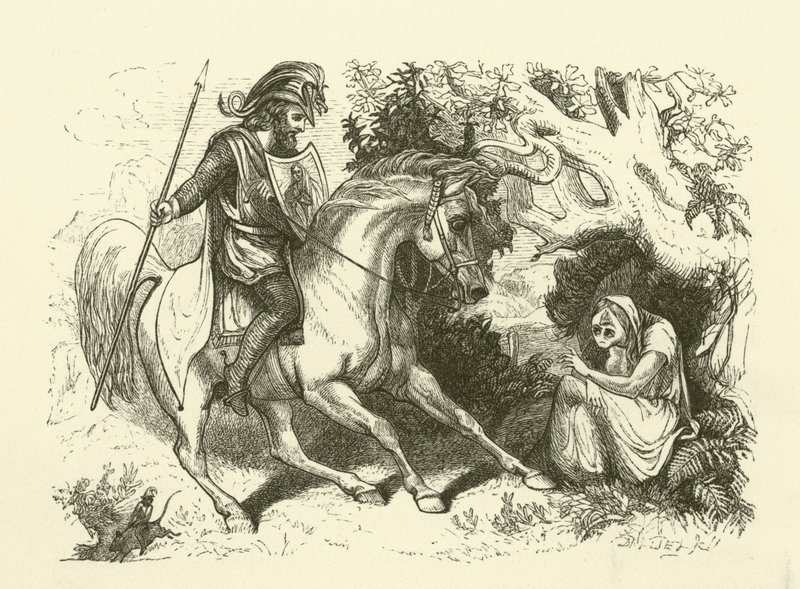 Ilustracja do książki Historia sir Thomasa Thumba (rycina) autorstwa English School