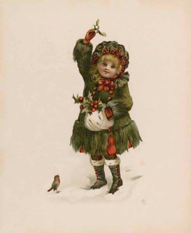 Ilustracja do języka kwiatów (chromolitho) autorstwa English School