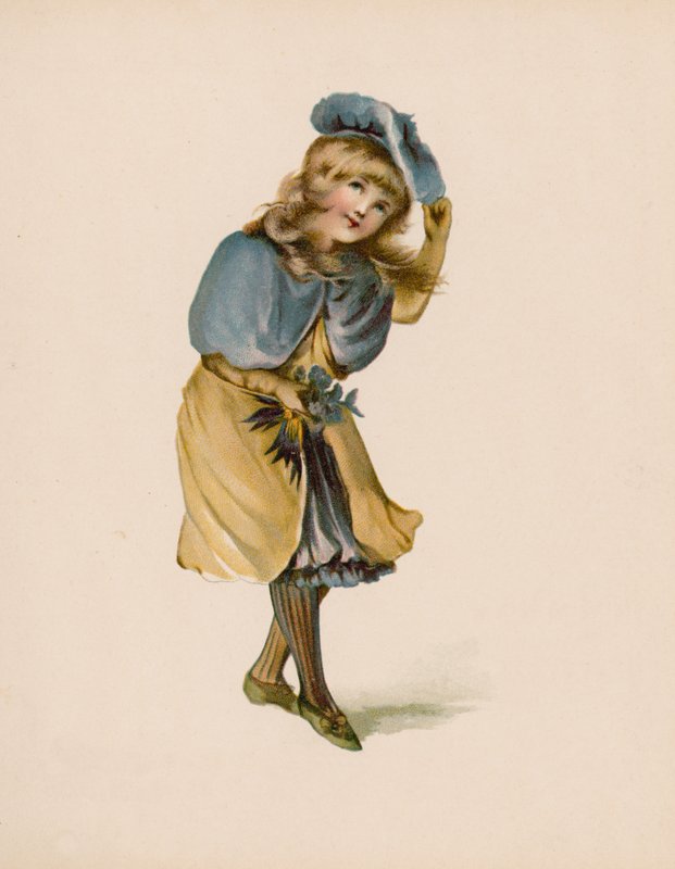 Ilustracja do książki "Język kwiatów" (chromolitho) autorstwa English School