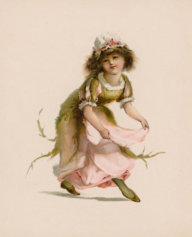 Ilustracja do języka kwiatów autorstwa English School