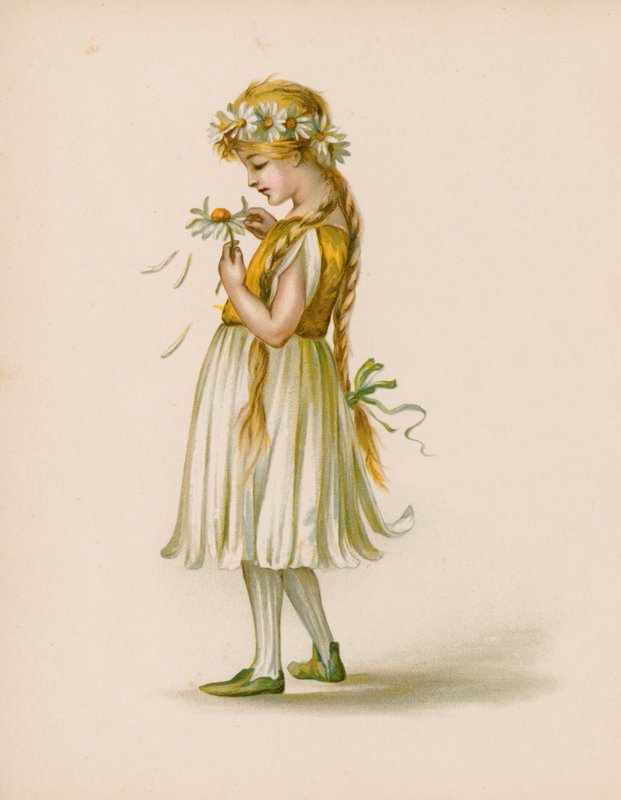 Ilustracja do języka kwiatów autorstwa English School