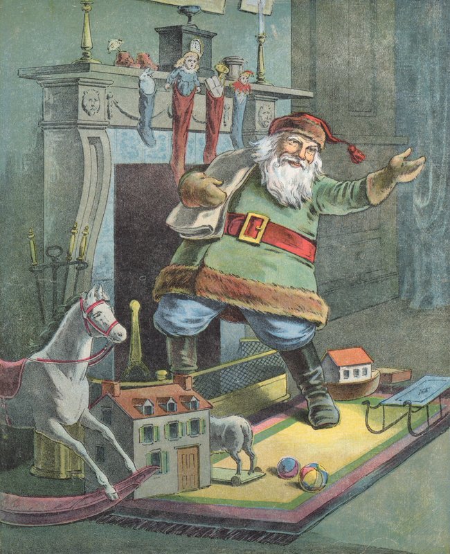 Ilustracja na noc przed Bożym Narodzeniem autorstwa English School