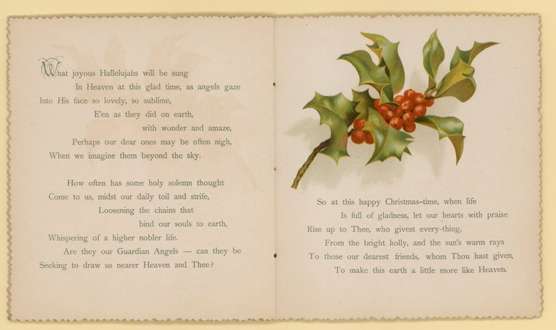 Ilustracja dla Tidings Of Joy autorstwa Dory Ross (kolorowa litografia) autorstwa English School