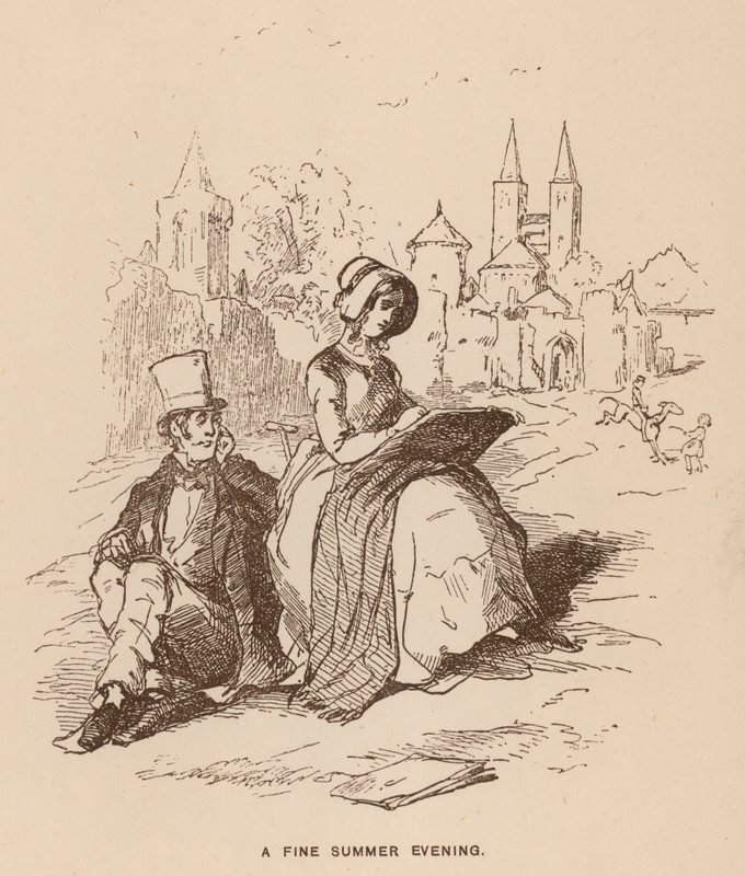 Ilustracja do Vanity Fair autorstwa Thackeraya (lito) autorstwa English School