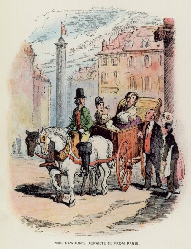 Ilustracja do Vanity Fair autorstwa Thackeraya (lito) autorstwa English School