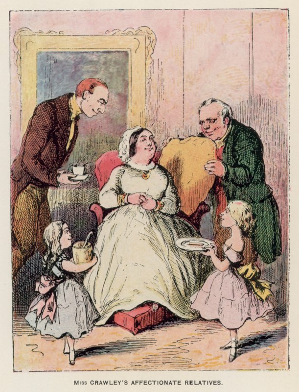 Ilustracja do Vanity Fair autorstwa Thackeraya autorstwa English School