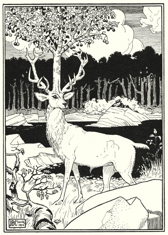 Ilustracja do Przygód Barona Munchausena (rycina) autorstwa English School