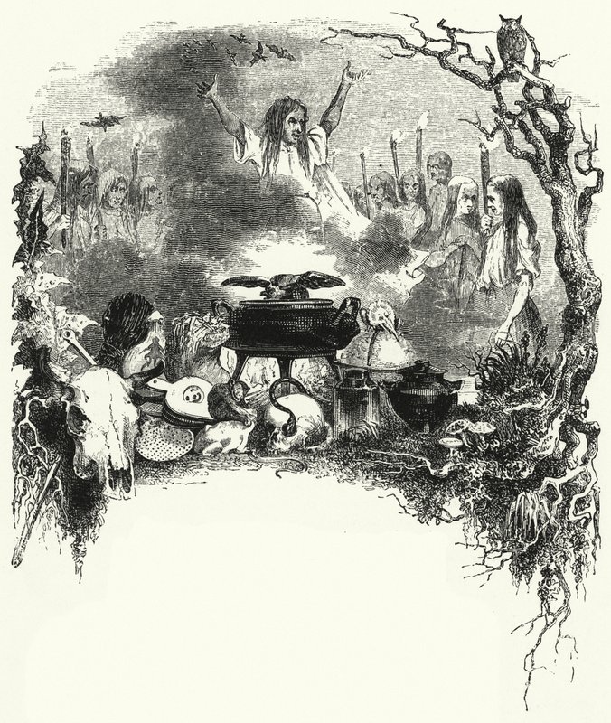 Ilustracja do baletu La Sylphide (grafika) autorstwa English School