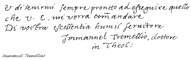 Immanuel Tremelliusz autorstwa English School