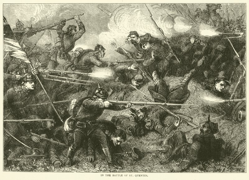 W bitwie pod St Quentin, styczeń 1871 r. autorstwa English School