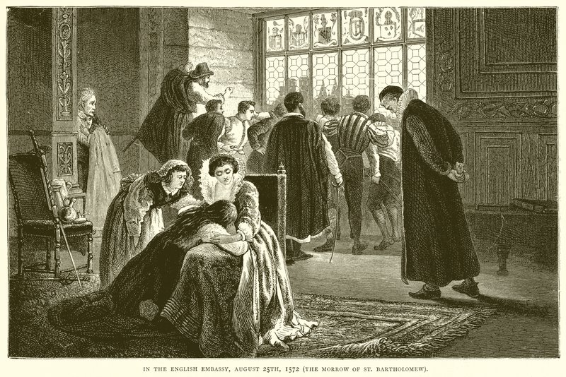 W Ambasadzie Angielskiej, 25 sierpnia 1572 r. (Nazajutrz św. Bartłomieja) autorstwa English School