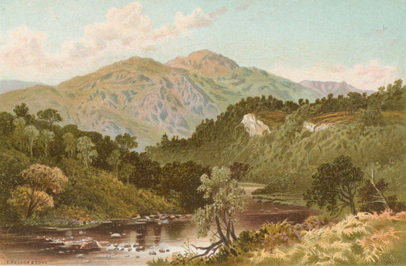 W przełęczy Trossachs autorstwa English School